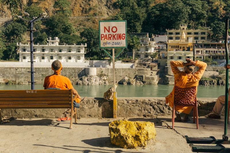 Barbearia em viagem - Rishikesh
